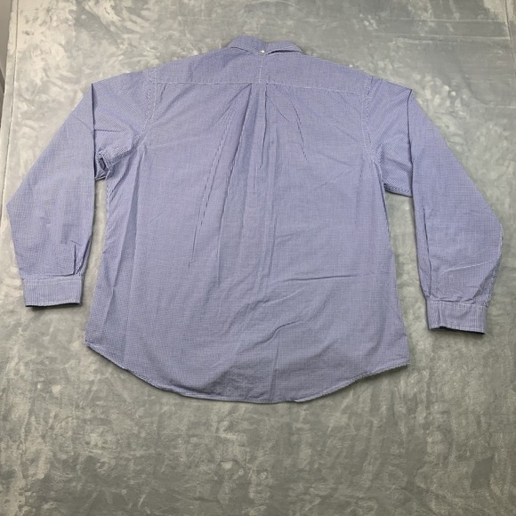 Polo Ralph Lauren Shirt Mens 2XL Blue Gingham Custom Fit Button Down Yellow Pony - Picture 6 of 6